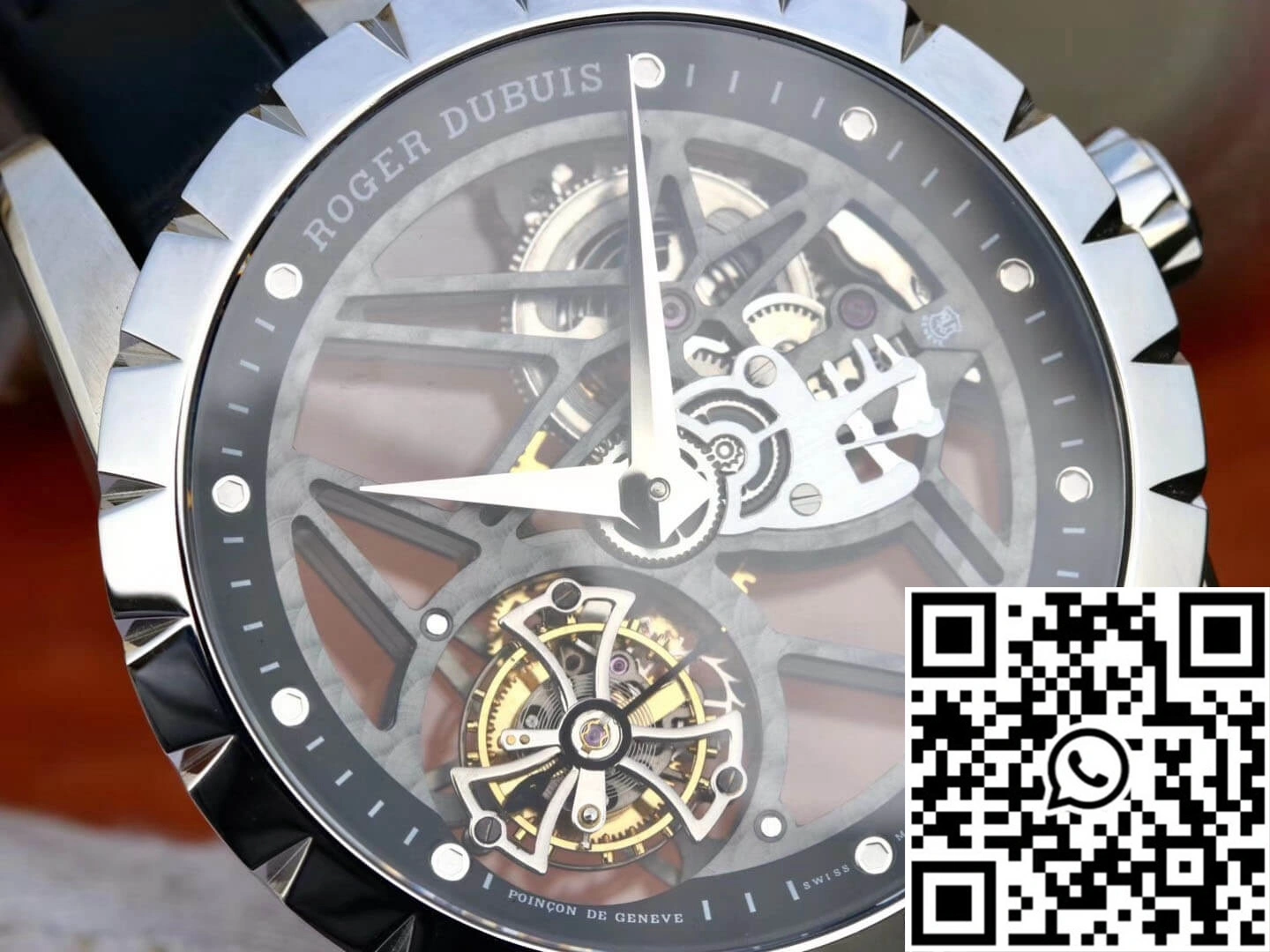 Roger Dubuis Excalibur RDDBEX0393 JB Factory Tourbillon Stainless Steel Case