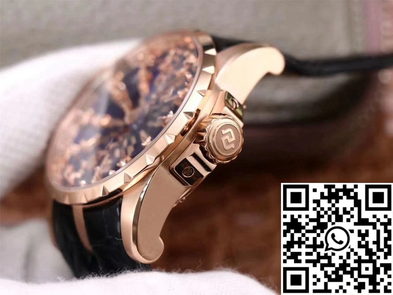 Roger Dubuis Excalibur RDDBEX0684 ZZ Factory Rose Gold Blue Dial