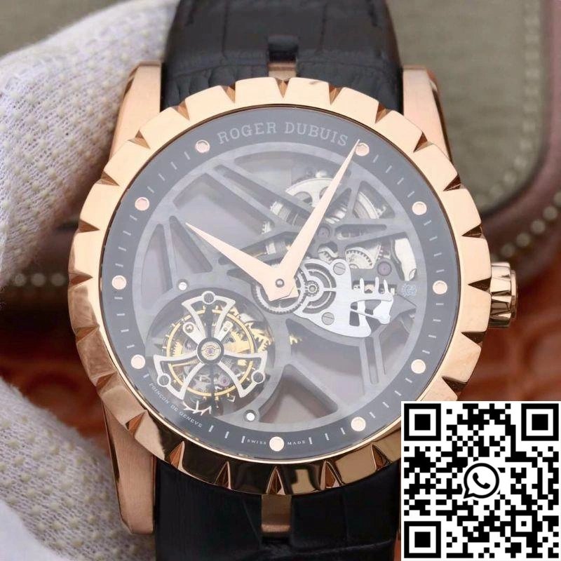 Roger Dubuis Excalibur Skeleton Flying Tourbillon RDDBEX0392 Grey Skeleton Dial