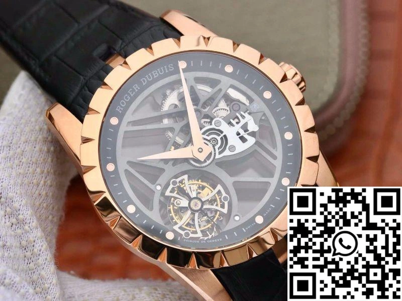 Roger Dubuis Excalibur Skeleton Flying Tourbillon RDDBEX0392 Grey Skeleton Dial