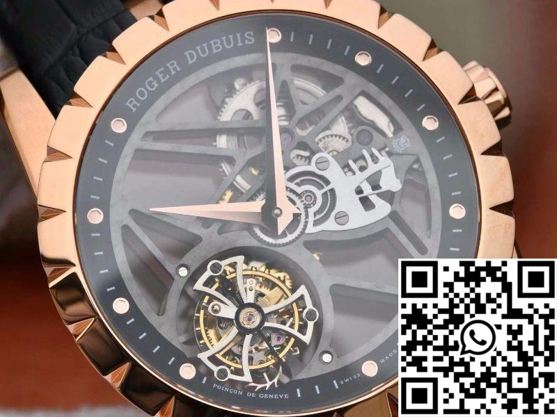 Roger Dubuis Excalibur Skeleton Flying Tourbillon RDDBEX0392 Grey Skeleton Dial