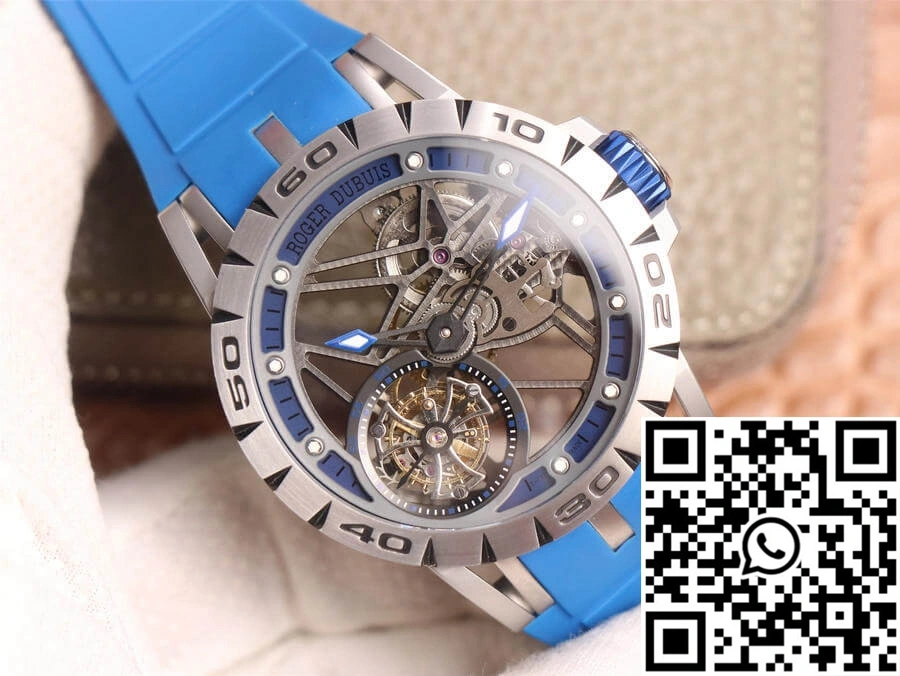 Roger Dubuis Excalibur Spidr RDDBEX0479 JB Factory Tourbillon Skeleton Dial