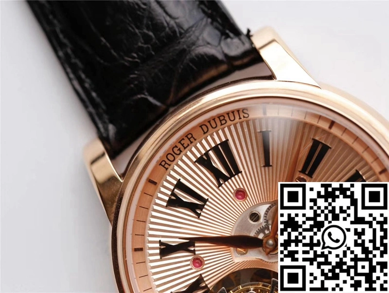 Roger Dubuis Hommage RDDBHO0562 Double Flying tourbillon JB Factory Rose Gold Dial