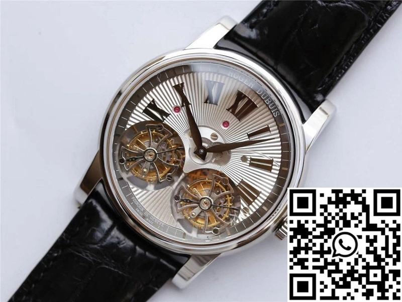 Roger Dubuis Hommage RDDBHO0562 Double Flying tourbillon JB Factory White Gold Case