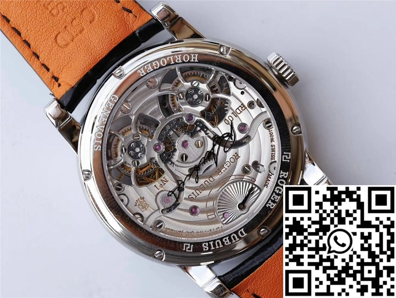 Roger Dubuis Hommage RDDBHO0562 Double Flying tourbillon JB Factory White Gold Case