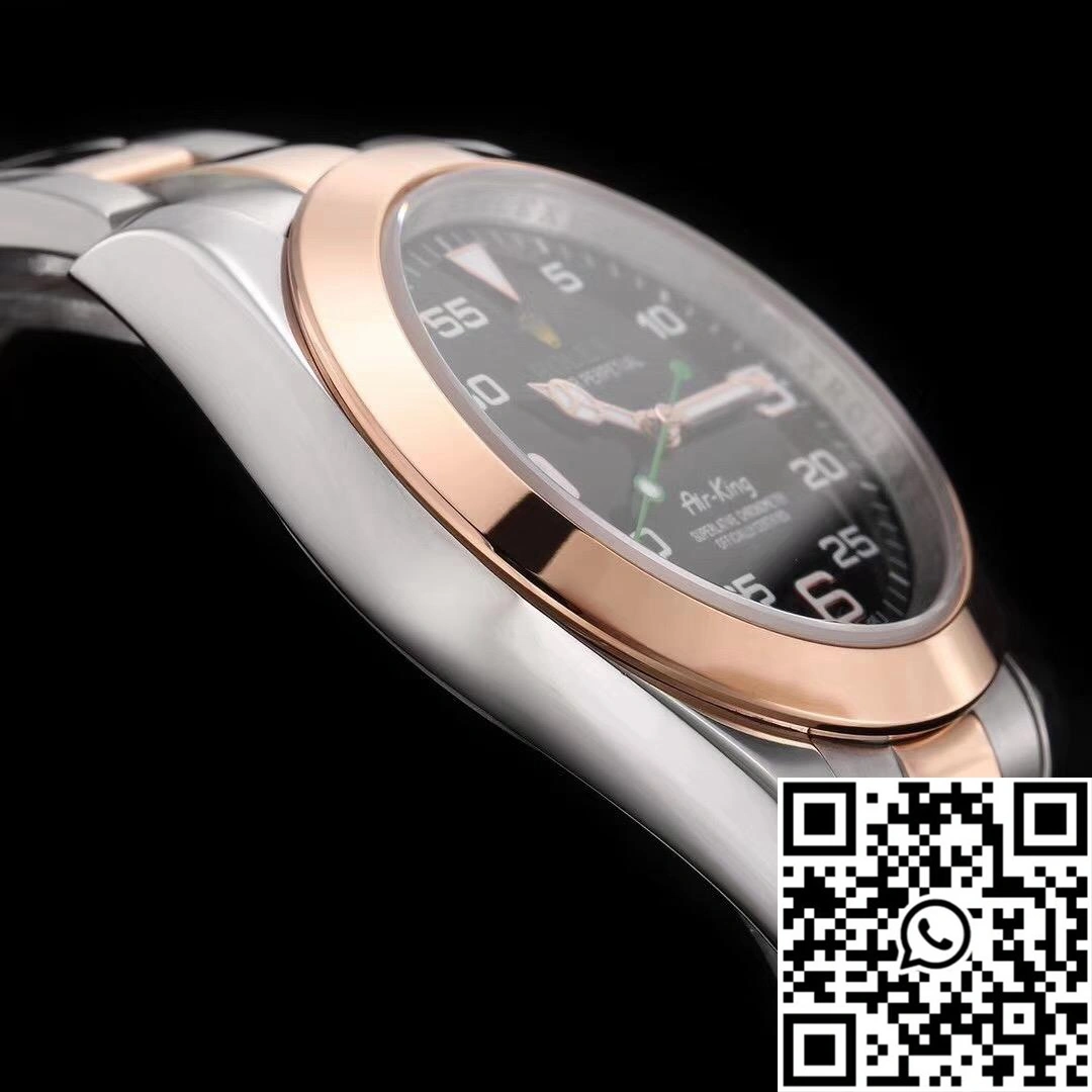 Rolex Air-King 116900 Rose Gold JF Factory Black Dial