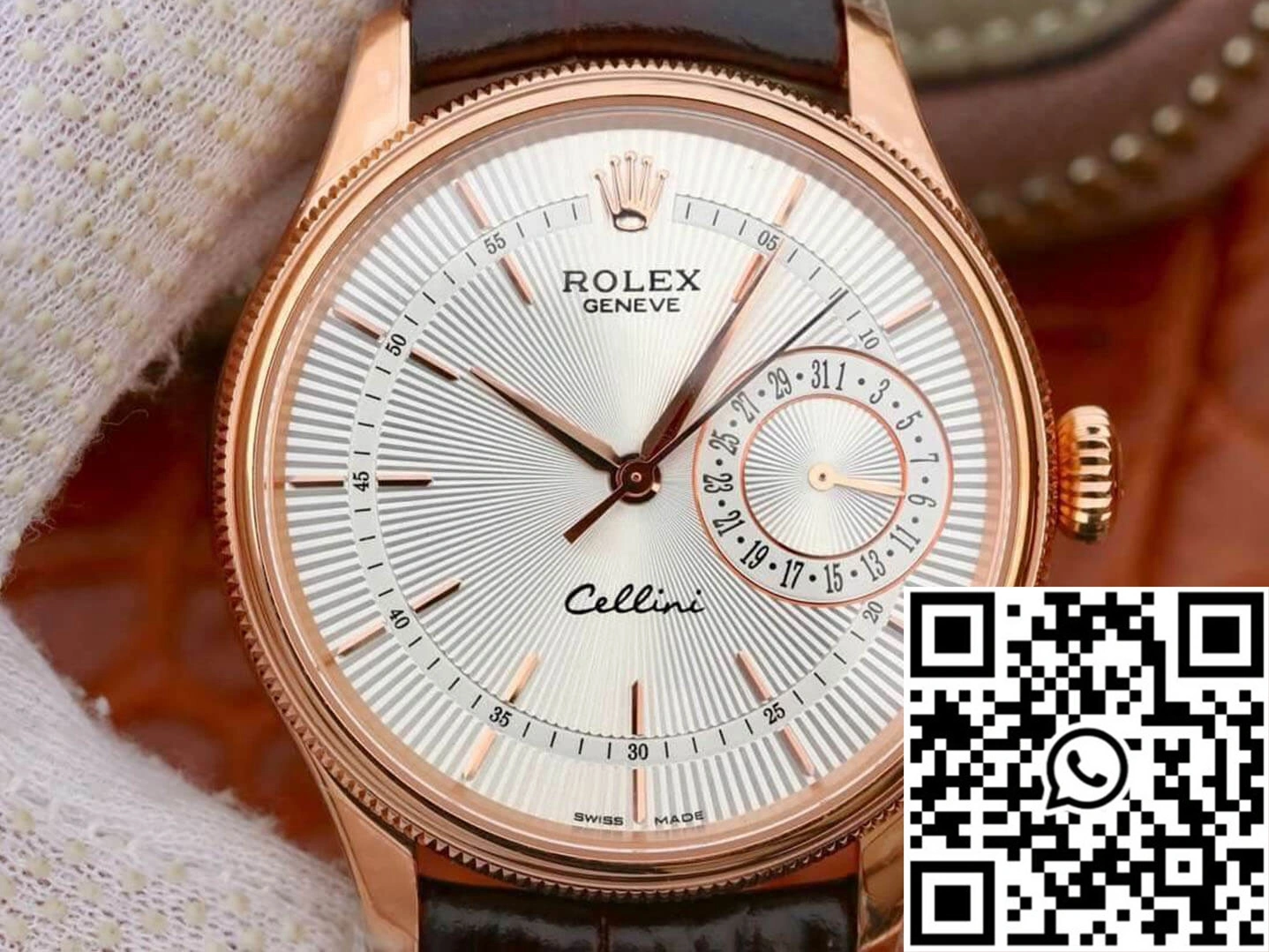 Rolex Celini Date M50515-0008 MKS Factory Silver Dial
