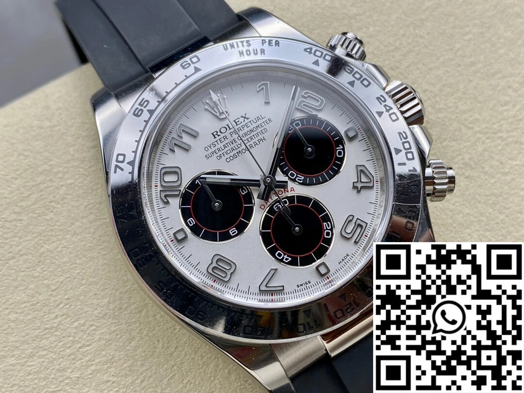 Rolex Cosmograph Daytona 116519 Clean Factory Silvery White Dial