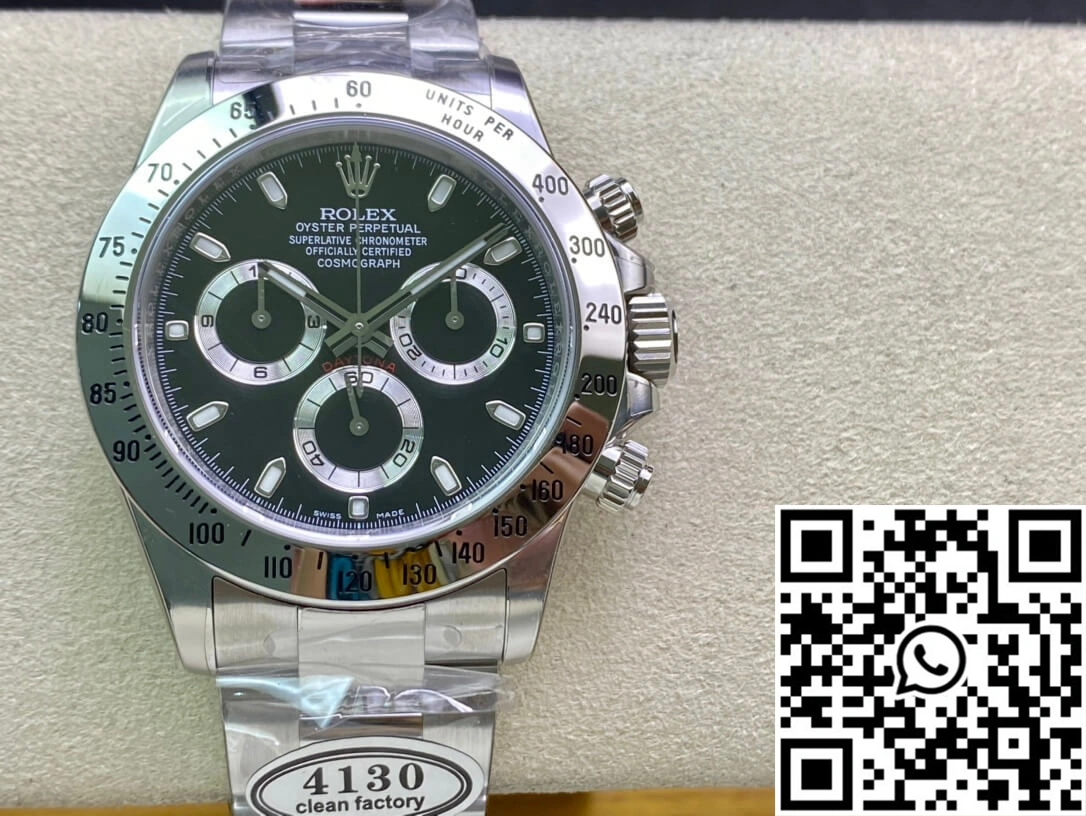 Rolex Cosmograph Daytona 116520 Clean Factory Stainless Steel Bezel
