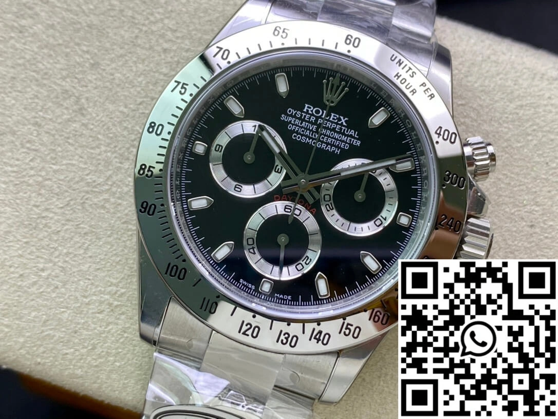 Rolex Cosmograph Daytona 116520 Clean Factory Stainless Steel Bezel