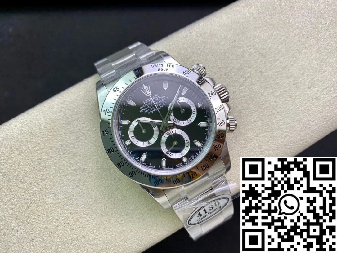 Rolex Cosmograph Daytona 116520 Clean Factory Stainless Steel Bezel