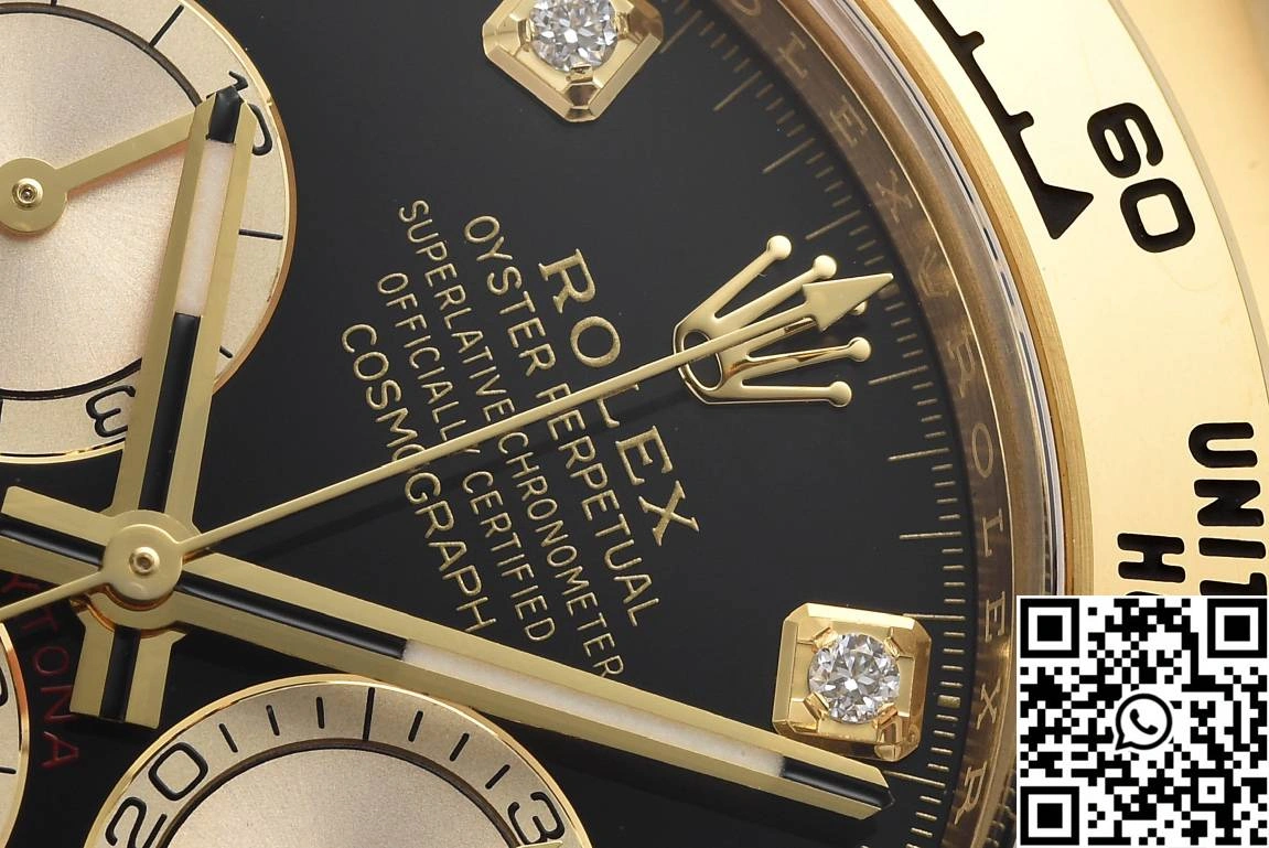 Rolex Cosmograph Daytona M126508 Clean Factory Gold Bezel Diamond Hourmarker