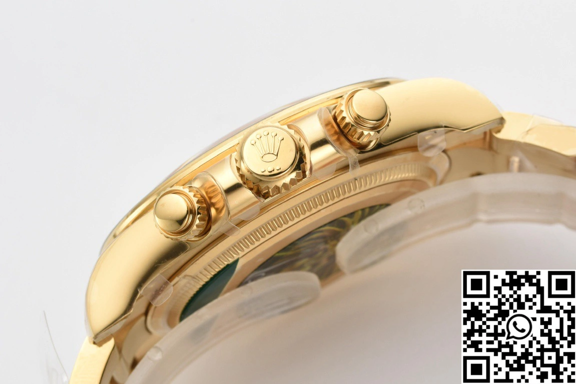 Rolex Cosmograph Daytona M126508 Clean Factory Gold Bezel Diamond Hourmarker