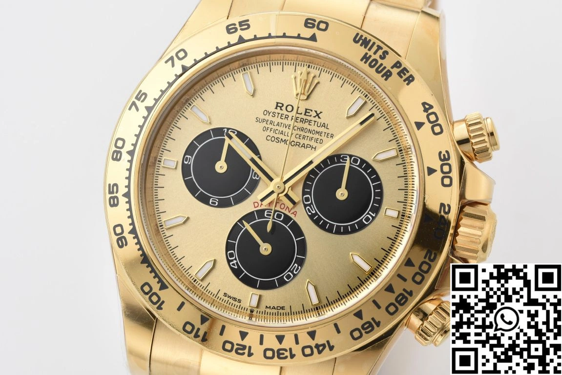 Rolex Cosmograph Daytona M126508 Clean Factory Gold Bezel