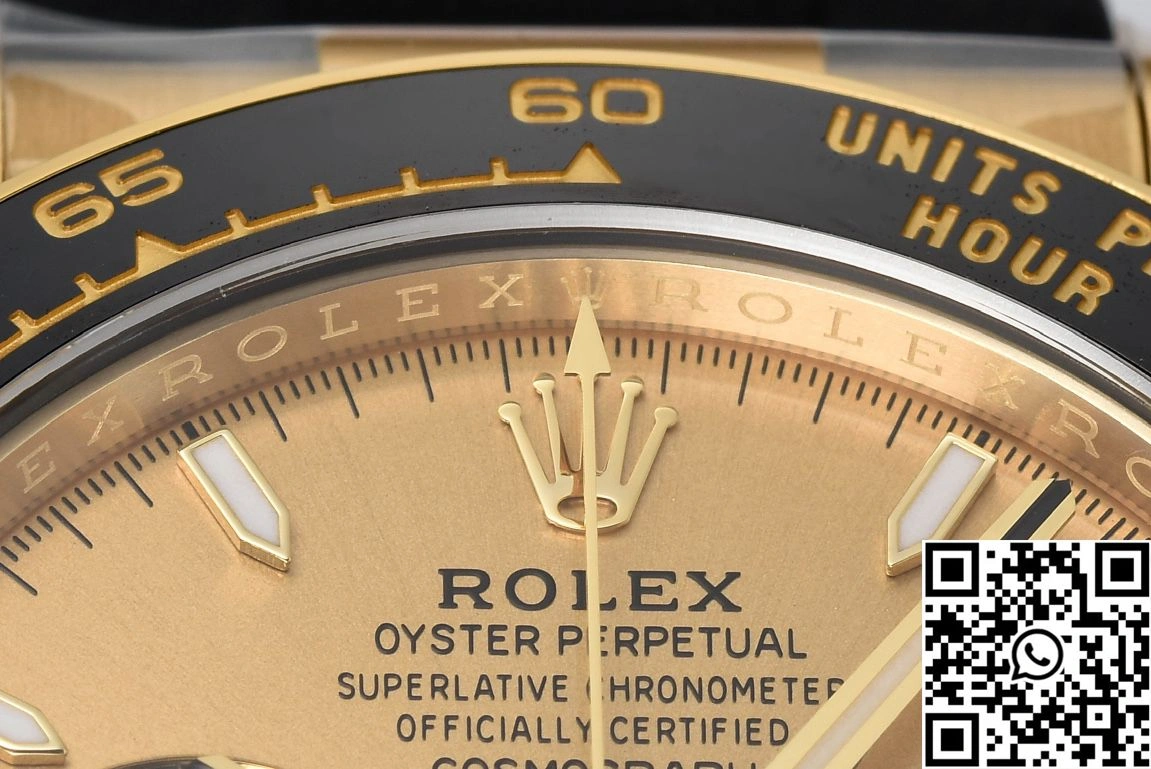 Rolex Cosmograph Daytona M126518 Clean Factory Black Bezel Yellow Dial