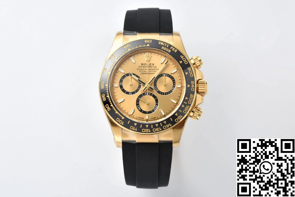 Rolex Cosmograph Daytona M126518 Clean Factory Black Bezel Yellow Dial