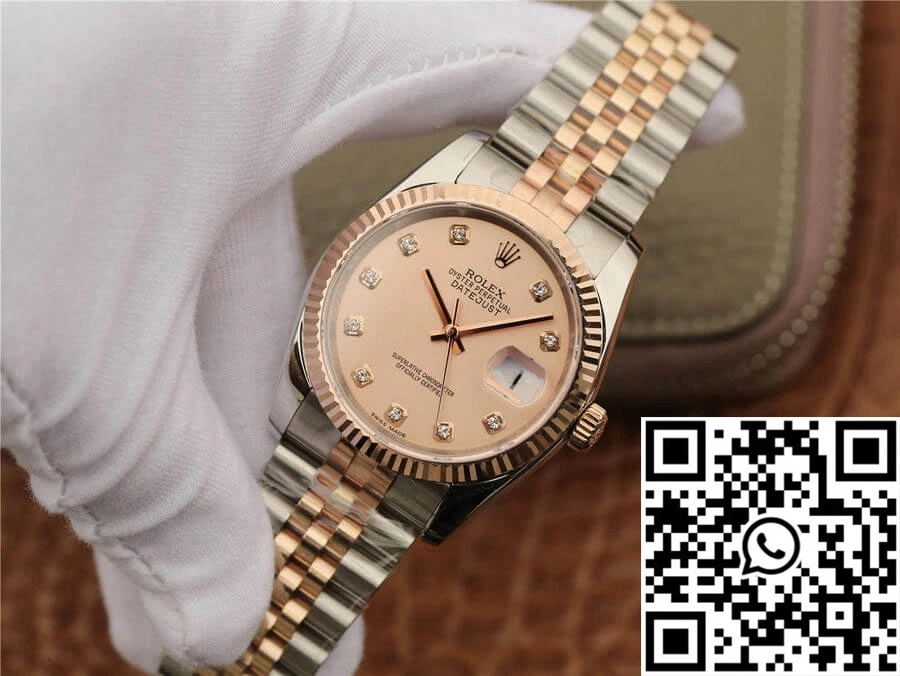 Rolex Datejust 116231 36MM GM Factory Diamond-set Pink Dial