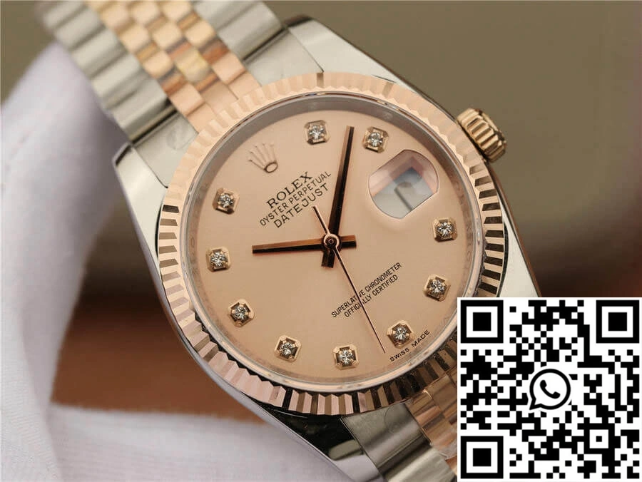 Rolex Datejust 116231 36MM GM Factory Diamond-set Pink Dial