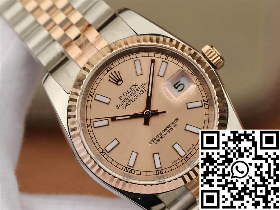 Rolex Datejust 116231 36MM GM Factory Rose Gold Pink Dial