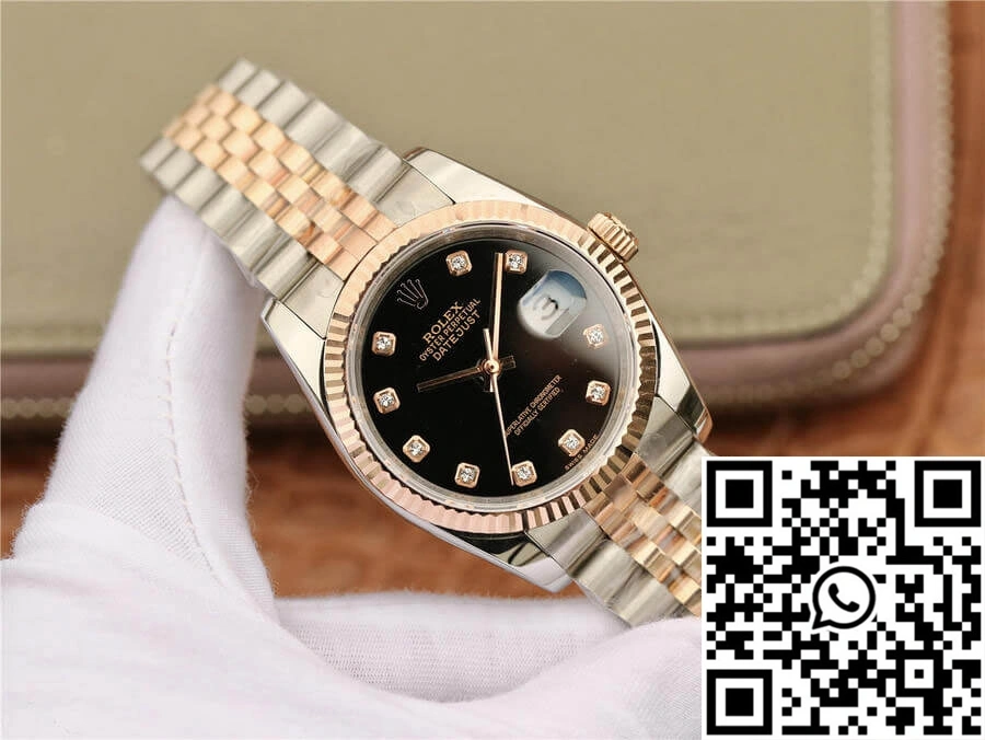 Rolex Datejust 116231 GM Factory Black Diamond Dial