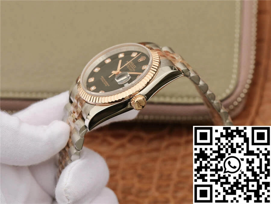 Rolex Datejust 116231 GM Factory Black Diamond Dial