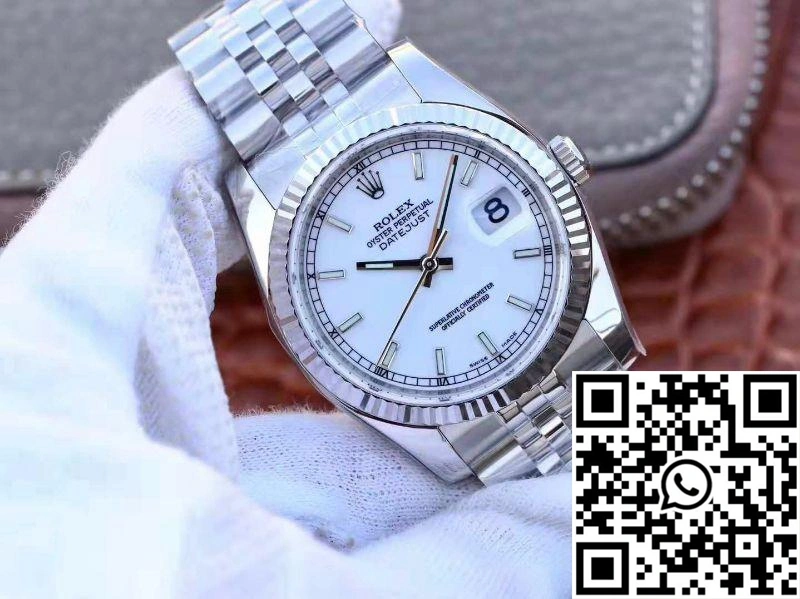 Rolex Datejust 116234 36mm AR Factory White Enamel Dial