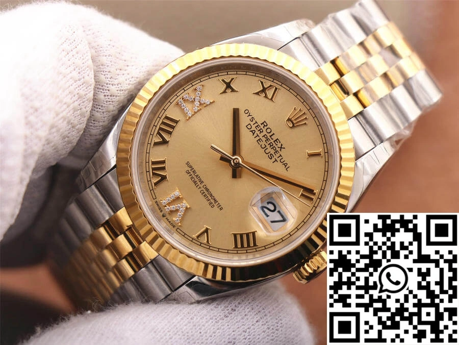 Rolex Datejust 126233 EW Factory Diamond Gold Dial