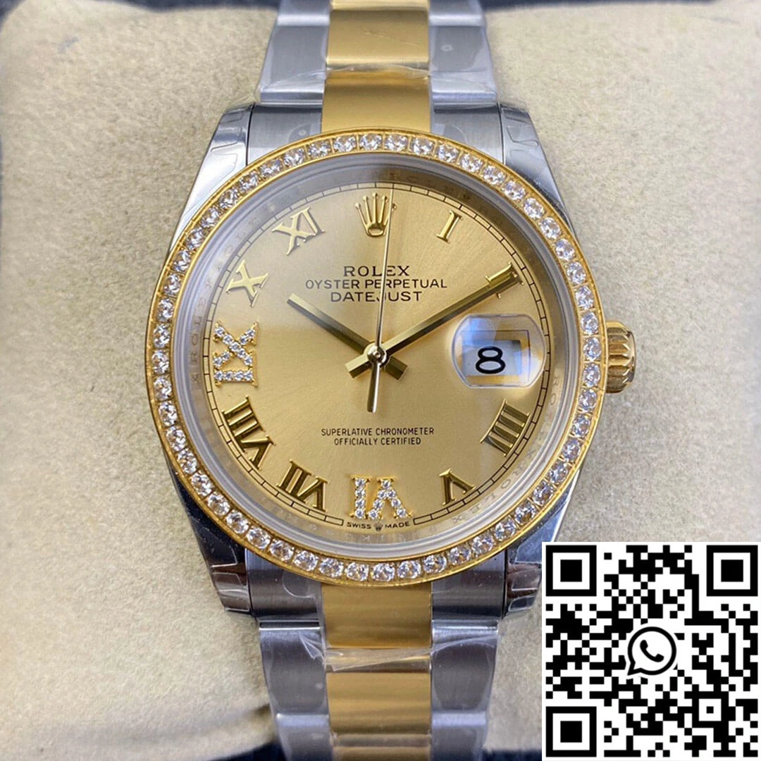 Rolex Datejust 126283 EW Factory Diamond Gold Dial