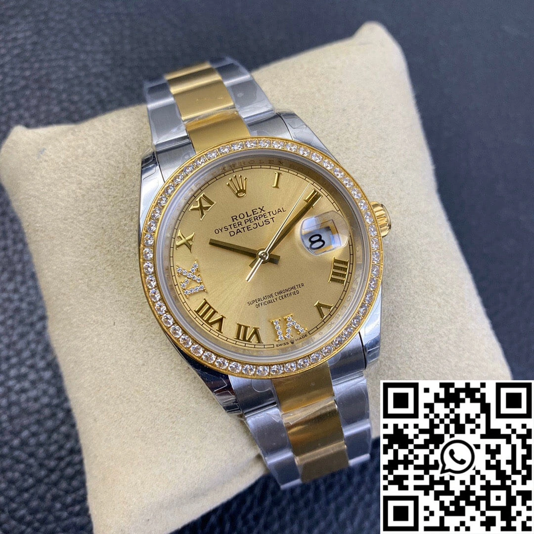 Rolex Datejust 126283 EW Factory Diamond Gold Dial