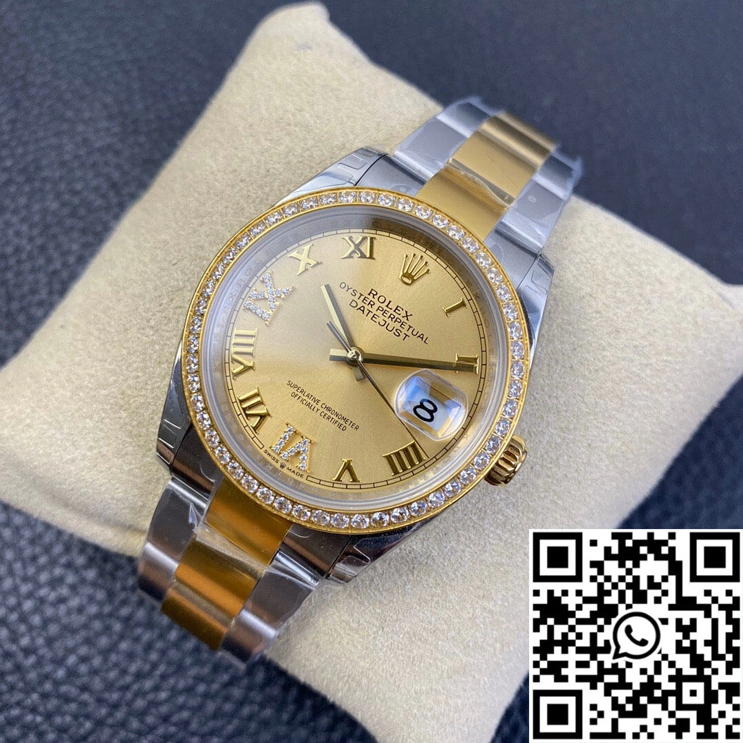 Rolex Datejust 126283 EW Factory Diamond Gold Dial