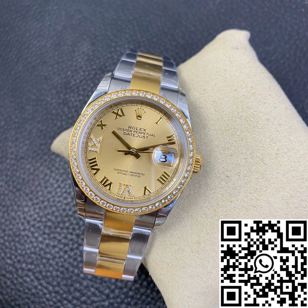 Rolex Datejust 126283 EW Factory Diamond Gold Dial