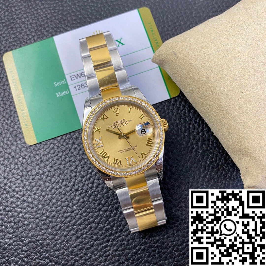Rolex Datejust 126283 EW Factory Diamond Gold Dial