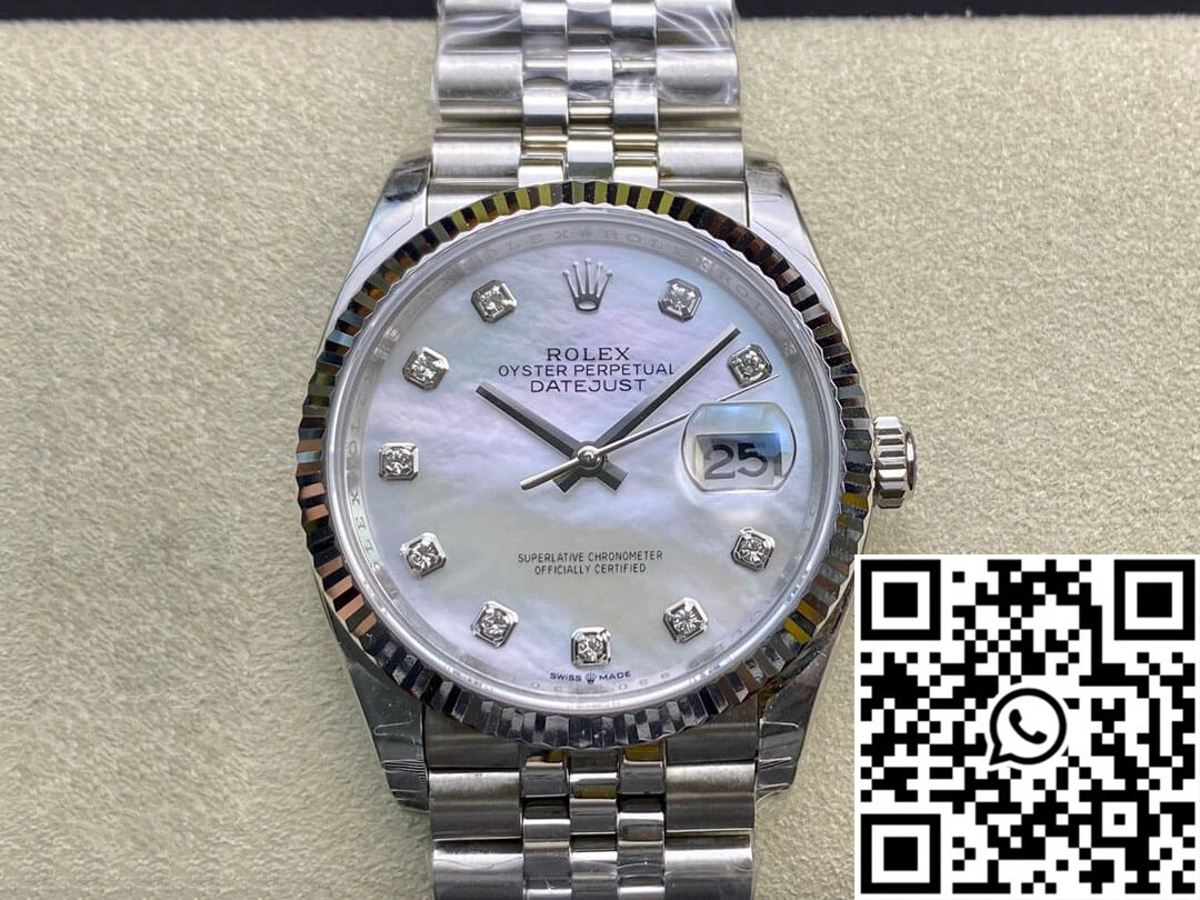 Rolex Datejust 178384-NG-63160 31MM EW Factory Fritillary Dial