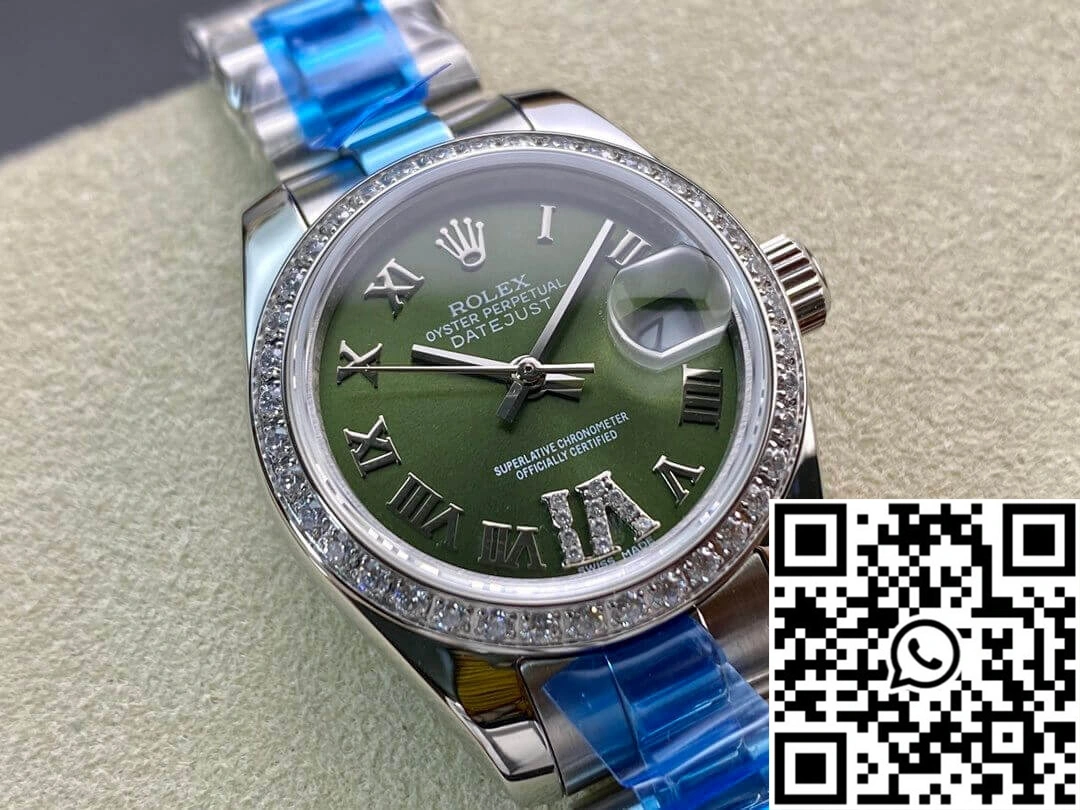 Rolex Datejust 28MM BP Factory Diamond-set Green Dial