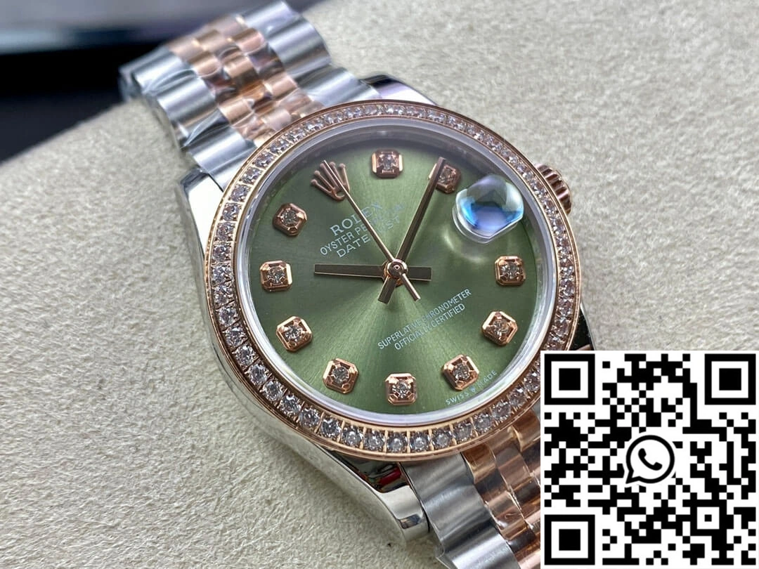 Rolex Datejust 31MM EW Factory Diamond-set Green Dial