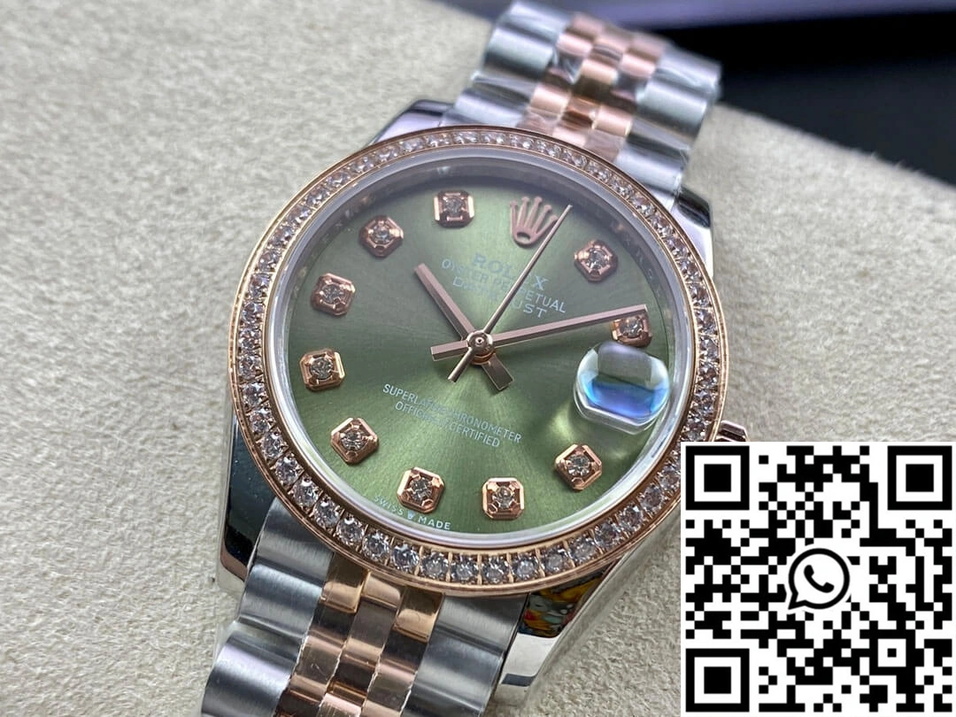 Rolex Datejust 31MM EW Factory Diamond-set Green Dial