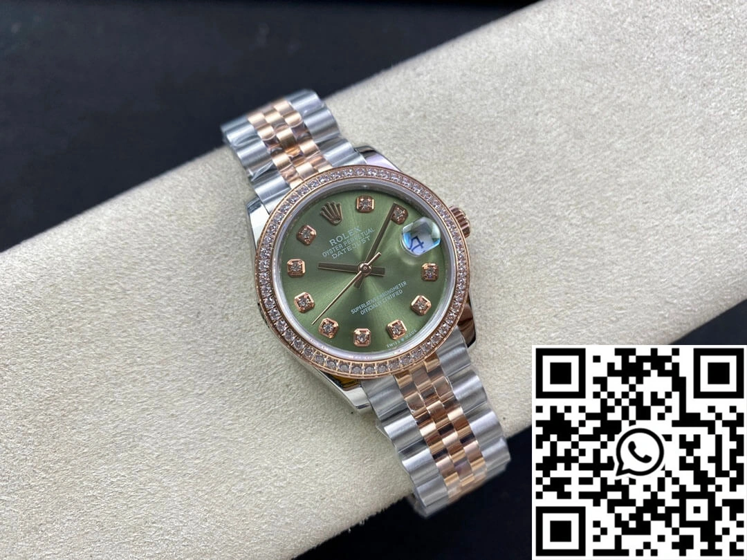 Rolex Datejust 31MM EW Factory Diamond-set Green Dial