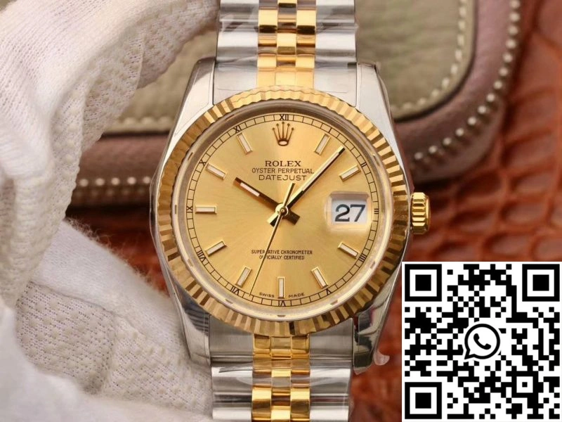 Rolex Datejust 36MM 116233 AR Factory V2 Champagne Dial