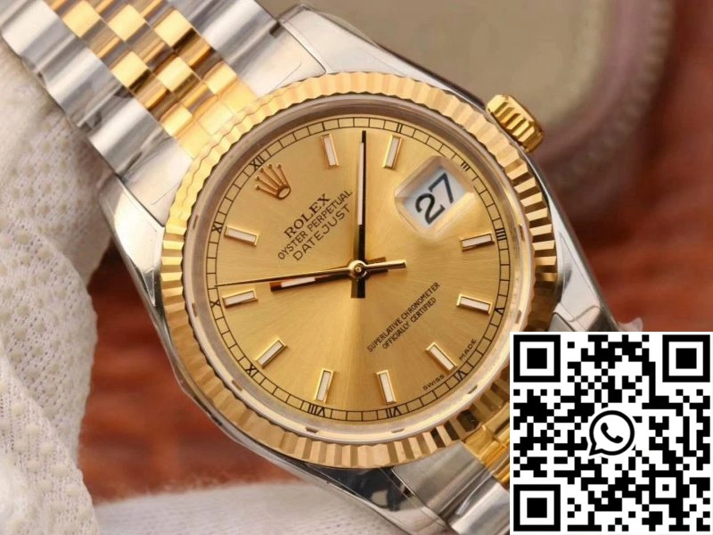 Rolex Datejust 36MM 116233 AR Factory V2 Champagne Dial