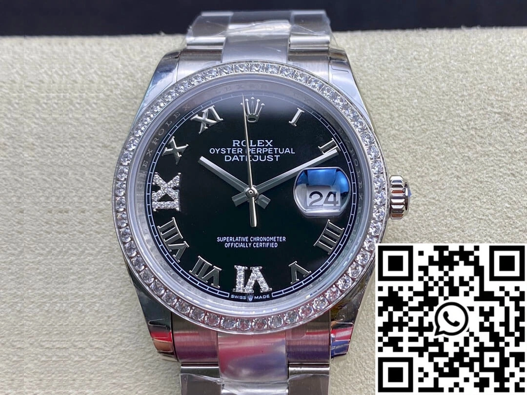 Rolex Datejust 36MM EW Factory Diamond-set Bezel