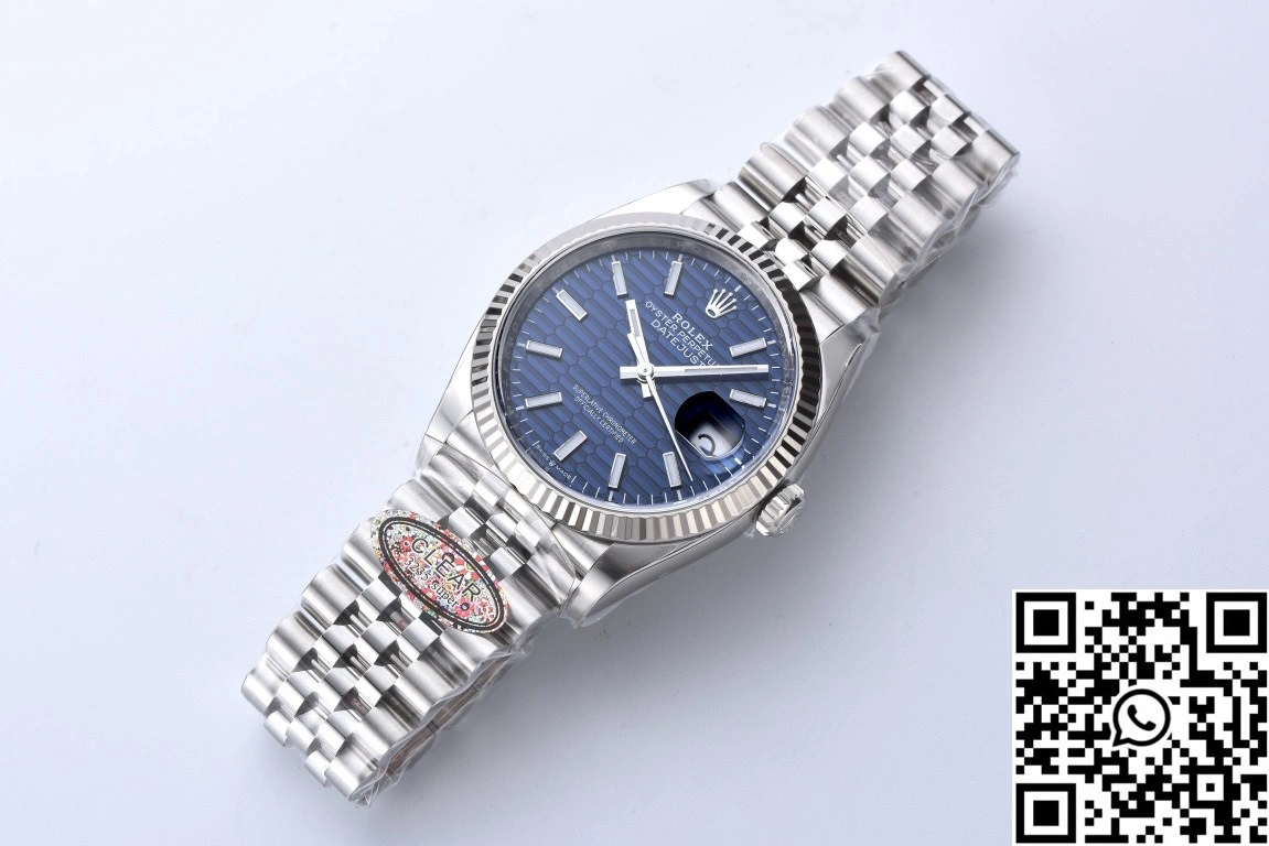 Rolex Datejust 36mm M126234 Clean Factory Blue Motif Dial