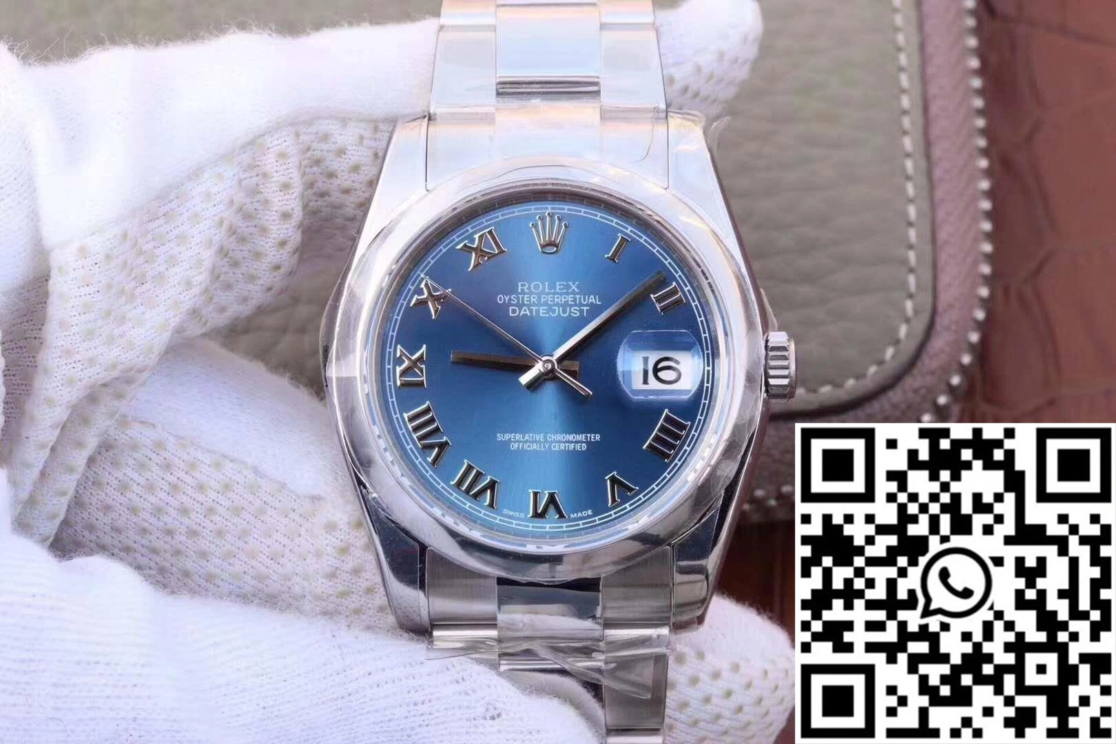 Rolex Datejust II 116334 36MM AR Factory Blue Dial