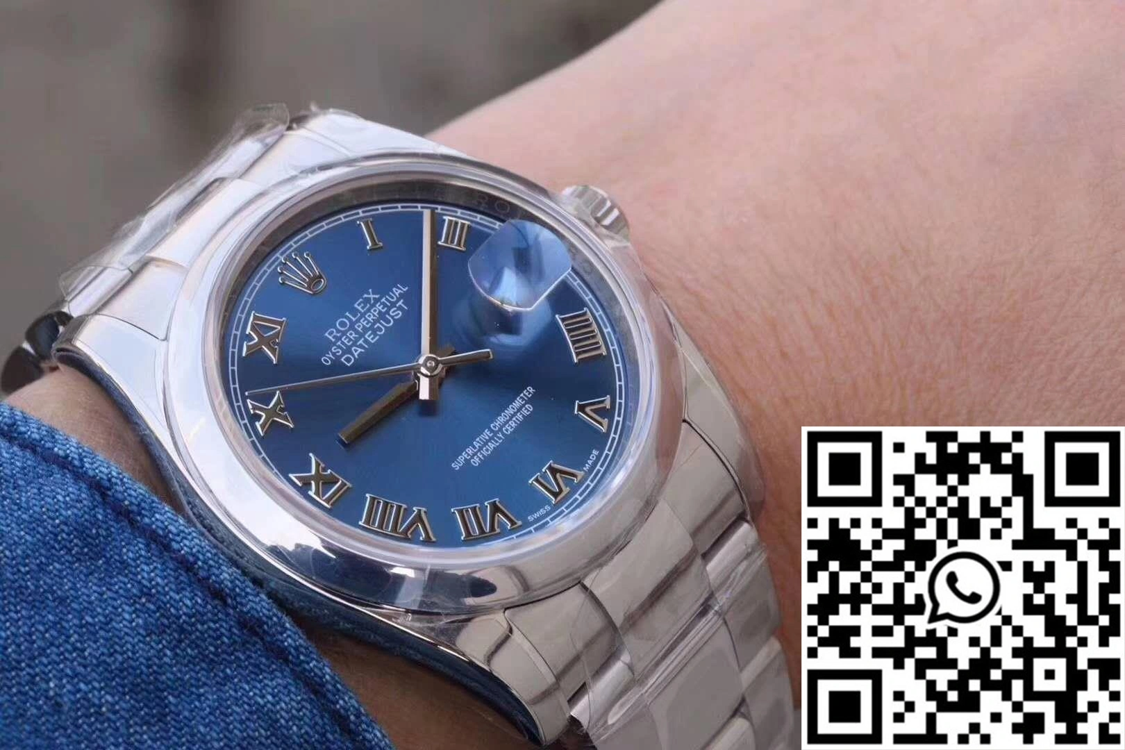 Rolex Datejust II 116334 36MM AR Factory Blue Dial