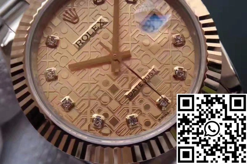 Rolex Datejust II 126333 41MM Diamond-studded Rose Gold Texture Dial