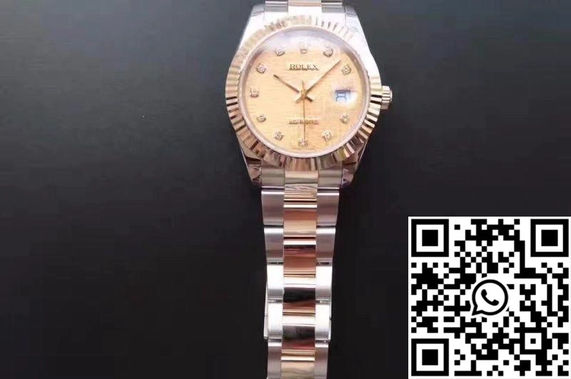 Rolex Datejust II 126333 41MM Diamond-studded Rose Gold Texture Dial