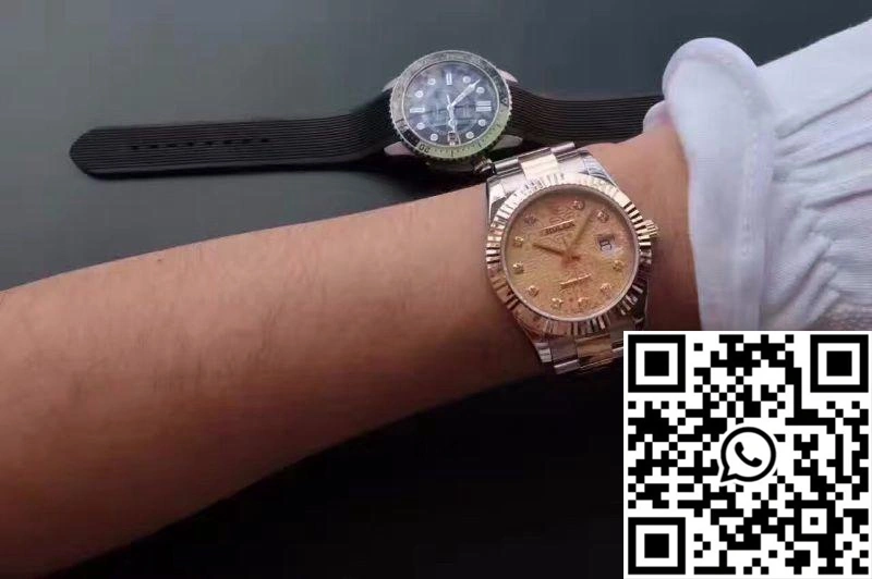 Rolex Datejust II 126333 41MM Diamond-studded Rose Gold Texture Dial