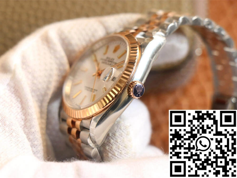 Rolex Datejust M126231-0017 EW Factory Rose Gold White Dial