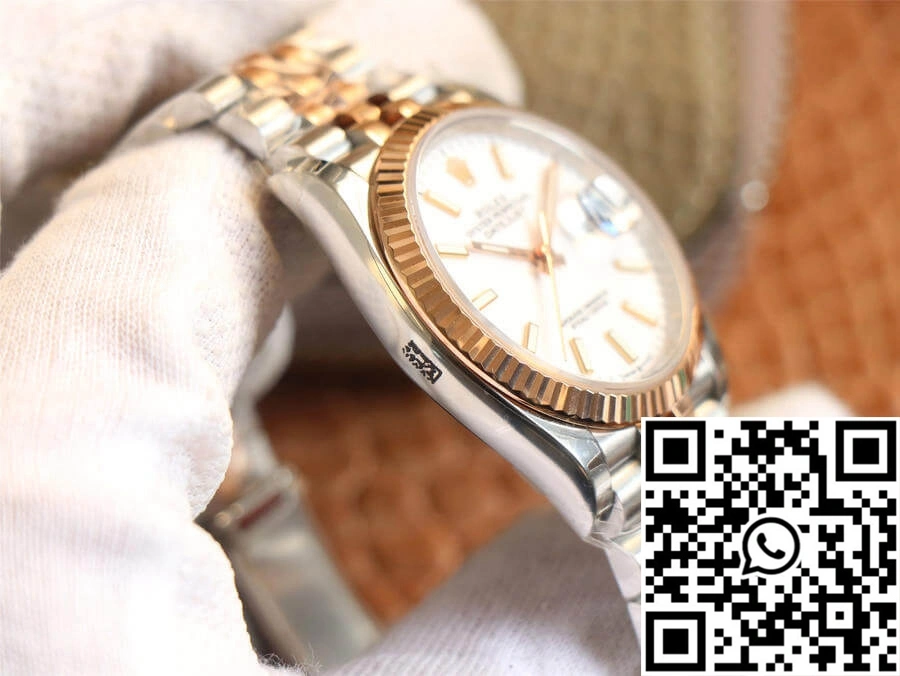Rolex Datejust M126231-0017 EW Factory Rose Gold White Dial