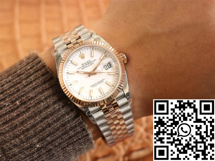 Rolex Datejust M126231-0017 EW Factory Rose Gold White Dial