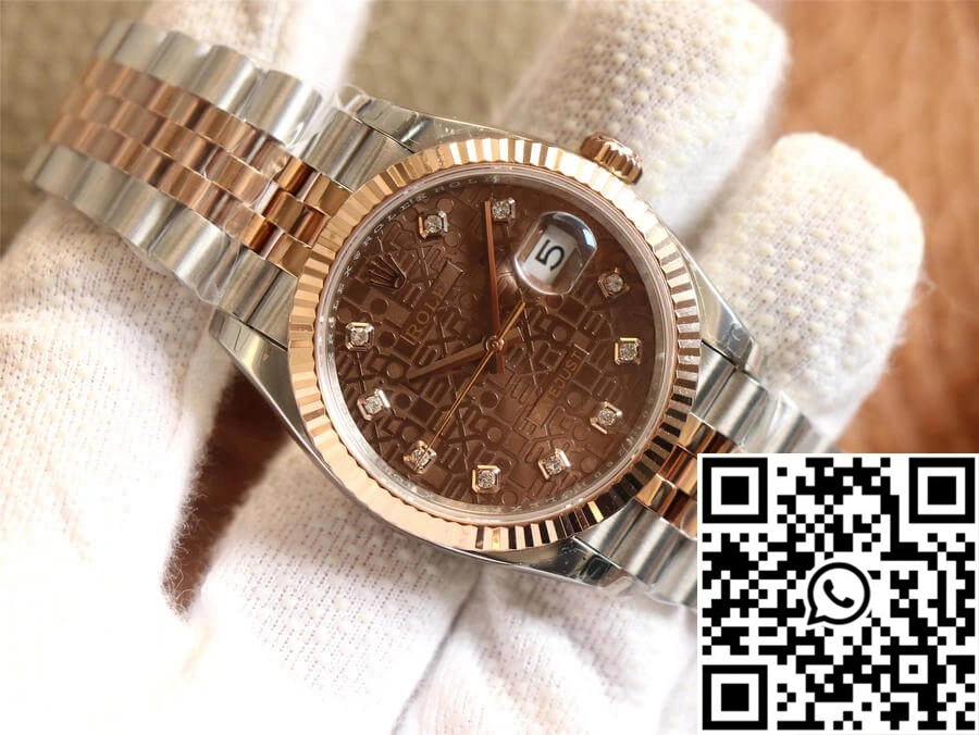 Rolex Datejust M126231-0025 EW Factory Diamond Chocolate Color Dial